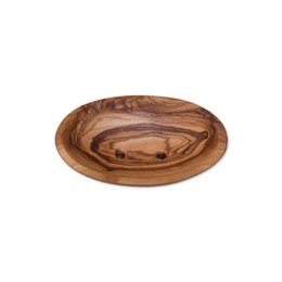 Sæbeskål oval ca 9 – 11 cm af oliventræ