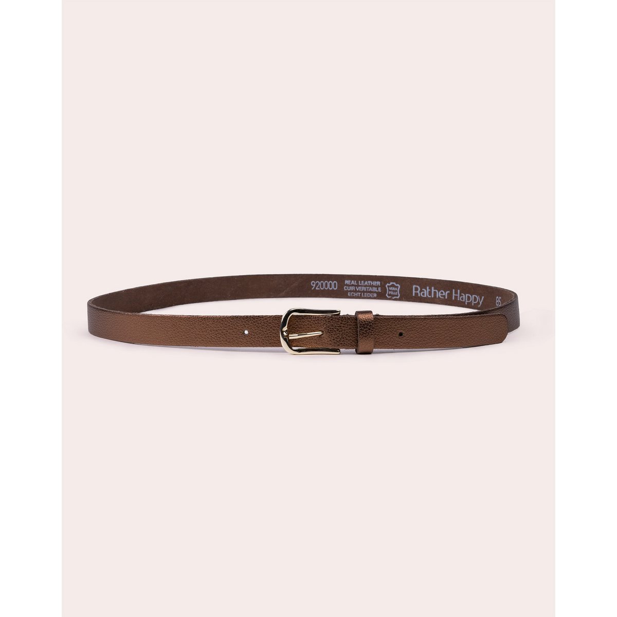 ARIA | Premium Textured Leather Belt with Polished Metal Buckle