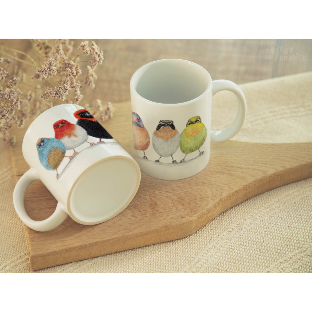Ceramic Mug, African Birds, Funny Mugs, Animal Mug