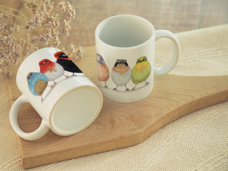 Ceramic Mug, African Birds, Funny Mugs, Animal Mug