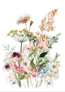 Nachhaltige Postkarten-Wildblumen