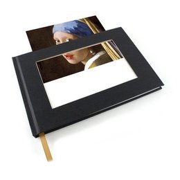Sketchbook with insert for postcard, horizontal