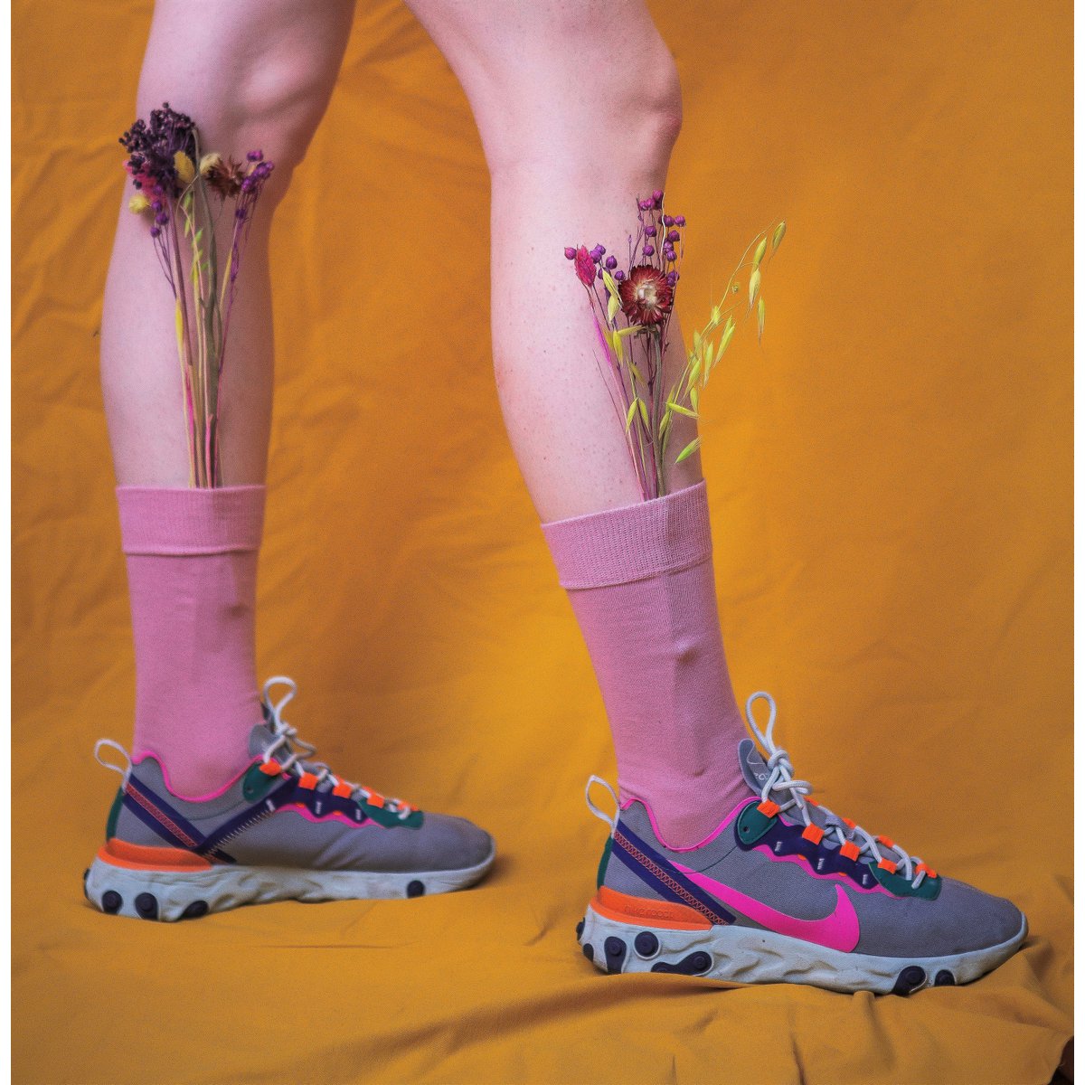 KLUE Organic solid Socks | Pink