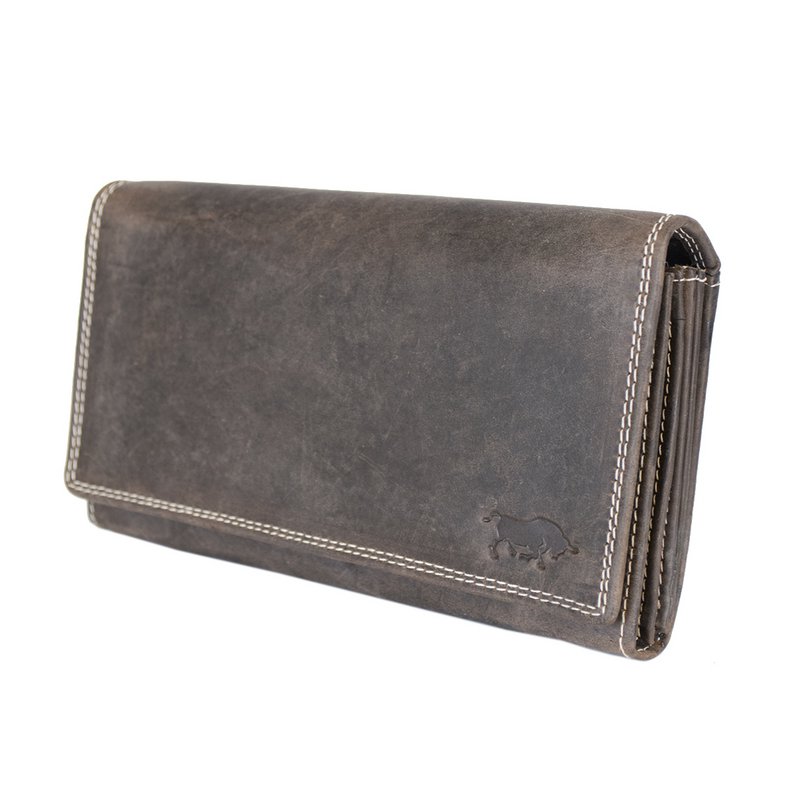 Large Buffalo Leather Wallet with Flap - 3 Colours - Arrigo