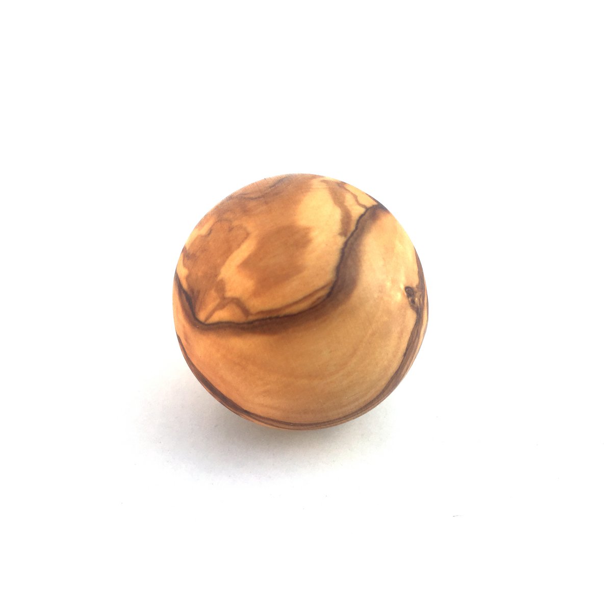 Ball hand carved from olive wood