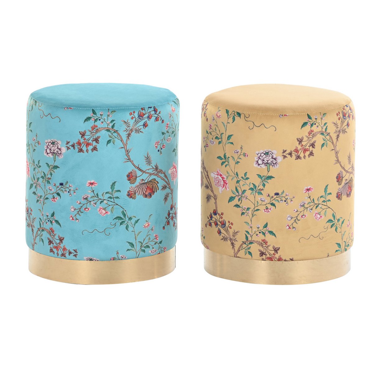 REPOSAPIES POLIESTER METAL 32X32X38 FLORES 2 SURT. LD190969