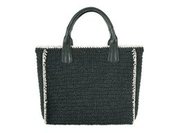 SEABREEZE SHOPPER raffiabast black