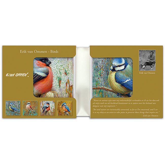 Carpeta de tarjetas - Erik van Ommen, Pájaros