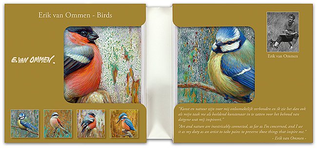 Carpeta de tarjetas - Erik van Ommen, Pájaros