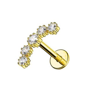5 Zirconia Arch Labrret Helix Piercing