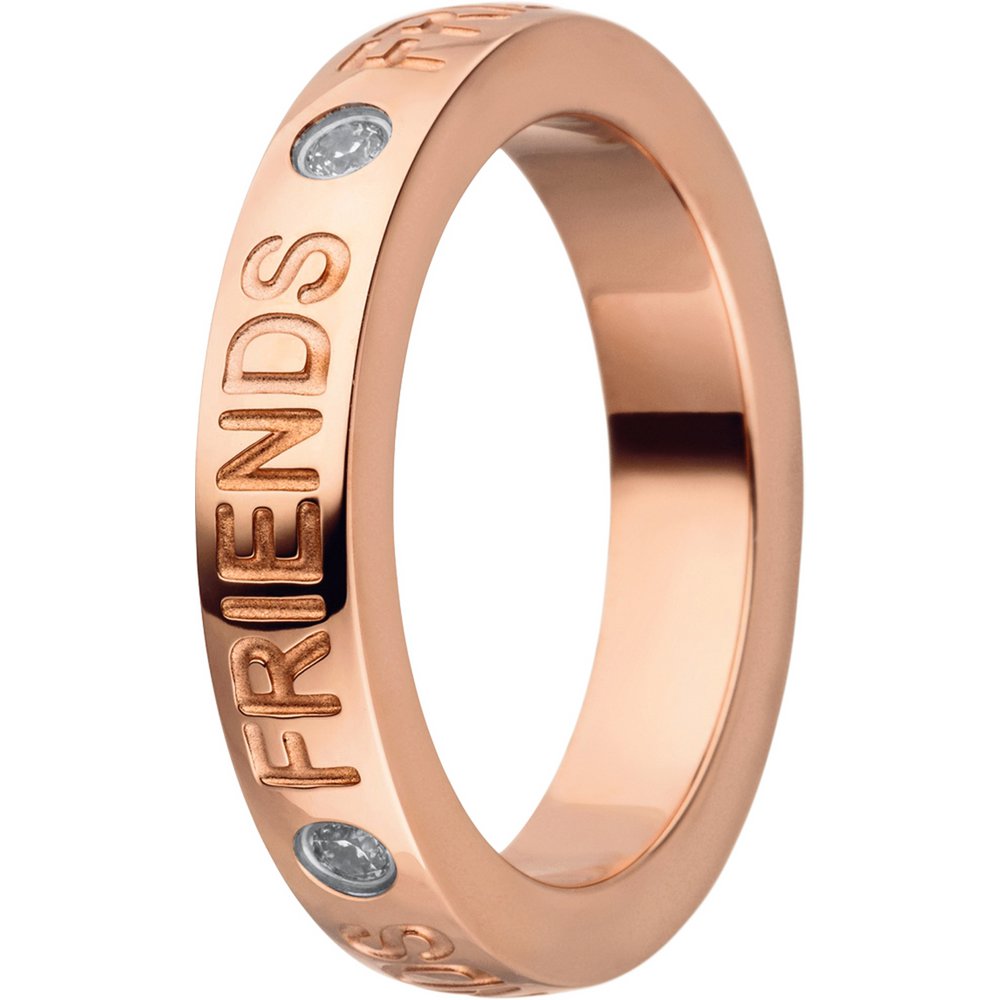 Ring binnen 4 mm gewelfd gepolijst Friends rosé