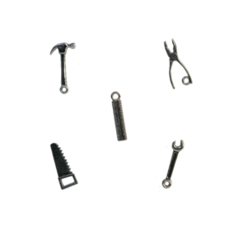Minis - Tool set (5 pcs) - scale 1:12 - Sam & Julia - The Mouse House