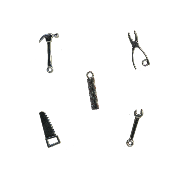 Minis - Tool set (5 pcs) - scale 1:12 - Sam & Julia - The Mouse House