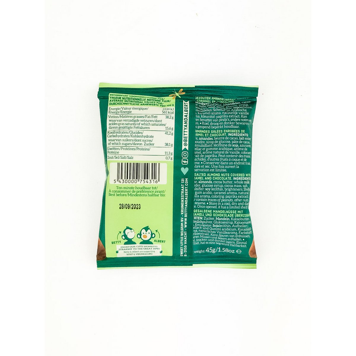 Jungle beads 45g - chocolate covered almonds