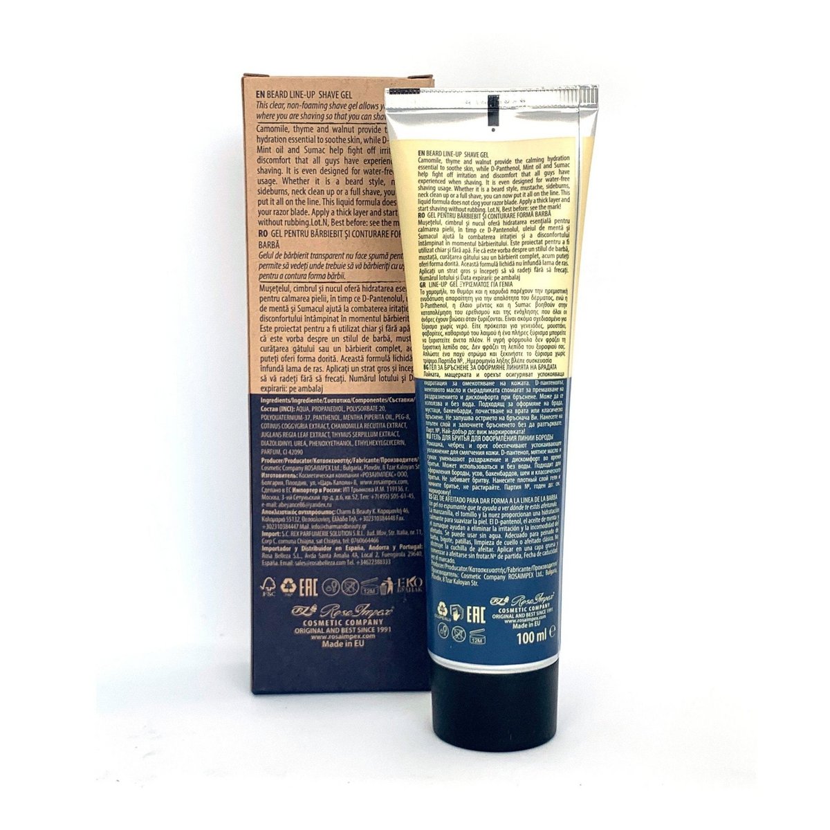 Żel do golenia Beard Line-up do przezroczystego golenia bez wody - 100ml