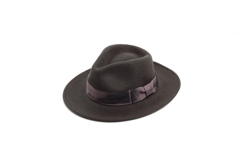 Håndlavet filt fedora hat