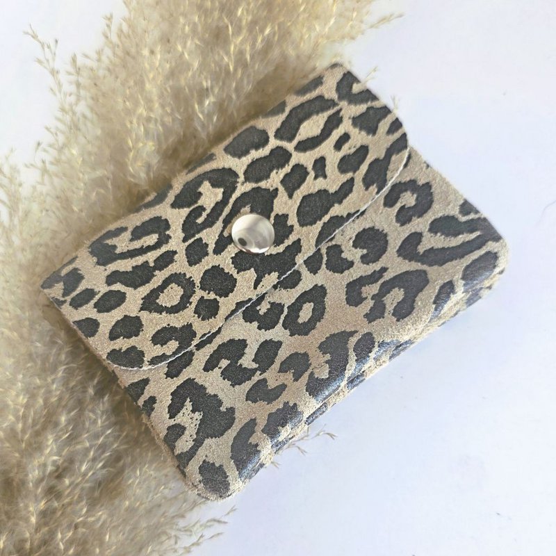 Mini pung leopard sand