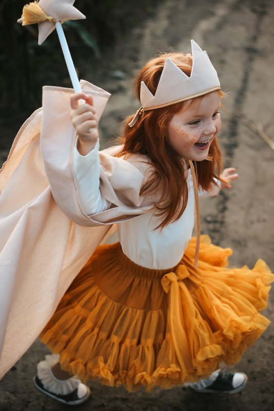 "Guld fe" Linned Magic Cape