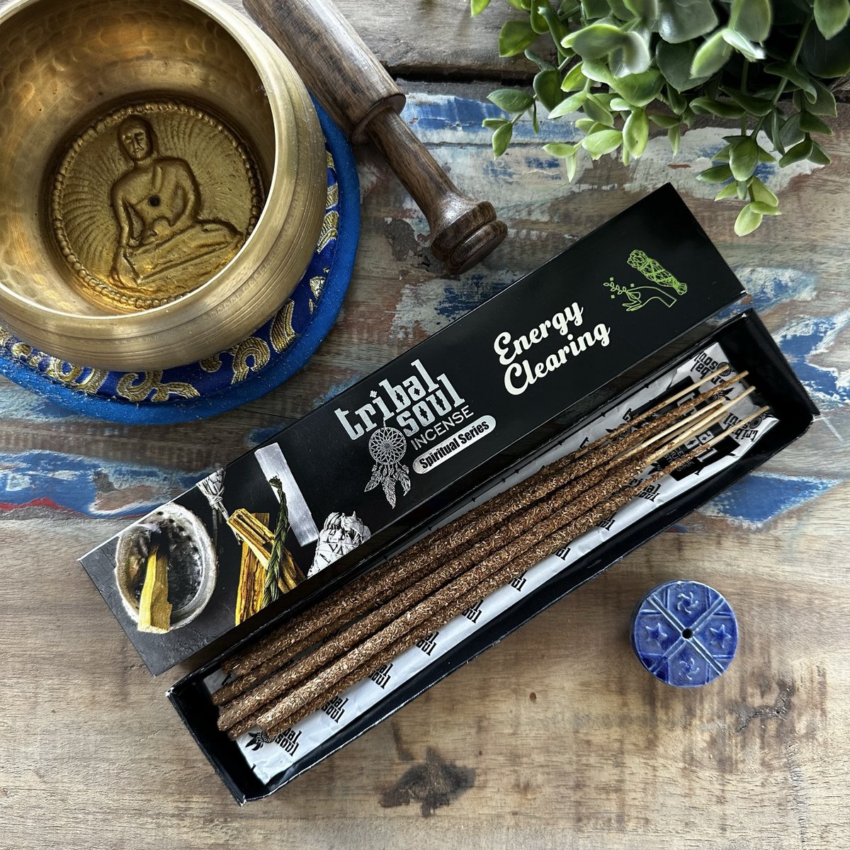 Tribal Soul Spiritual Incense Sticks and Ceramic Holder