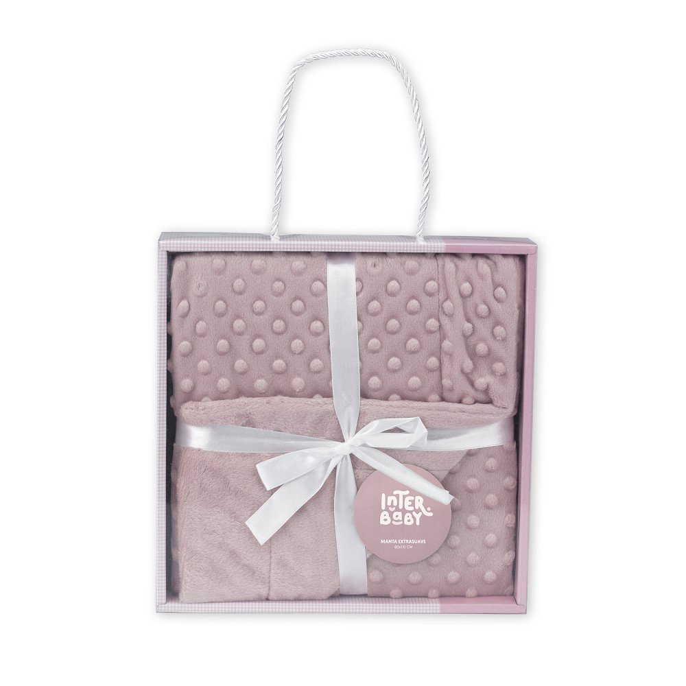 EXTRA-SOFT BLANKET 80X110 CMS - MOD. BUBBLES - DARK PINK