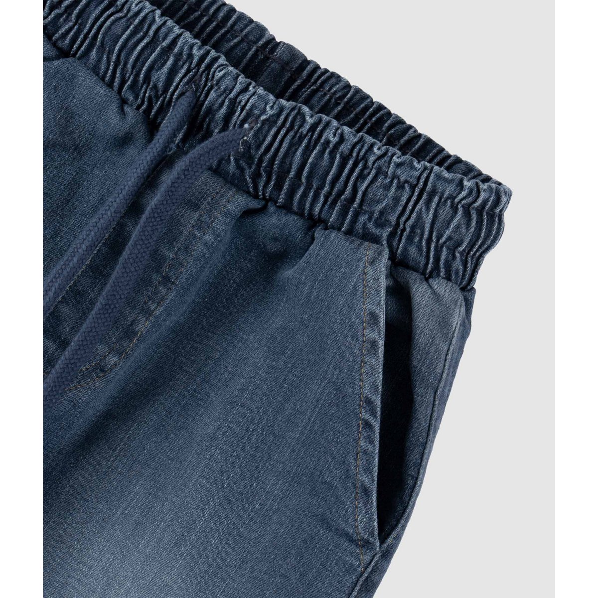 Baggy denim jeans til drenge – Mid Wash
