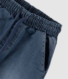 Baggy denim jeans til drenge – Mid Wash
