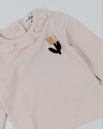 T-shirt in jersey con volant