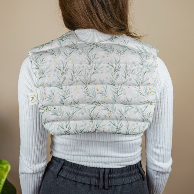 Spelled pillow for neck made of cotton - olives