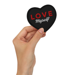 LOVE Myself Broderede patches Sort
