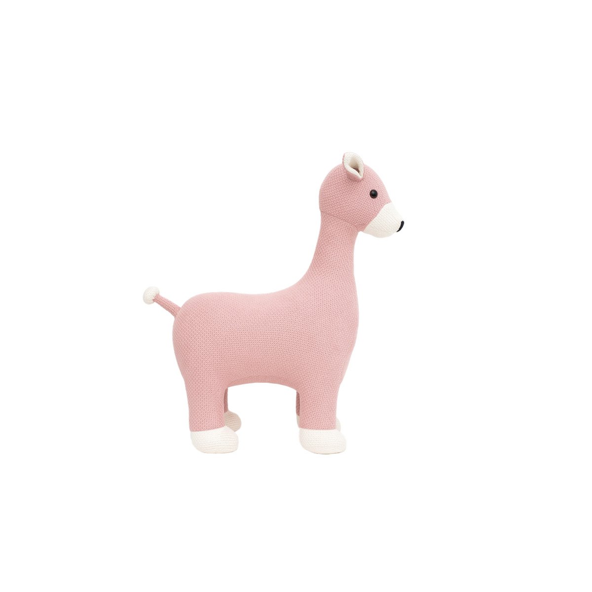 Peluche mini cerf rose 100% coton 31X15X40 cm