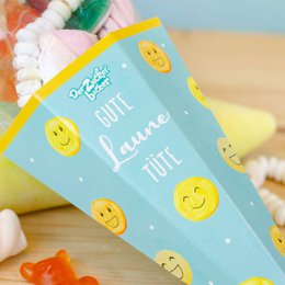 Sachet de sucre mélange de bonbons colorés bonne humeur