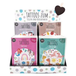 Présentoir de comptoir tatouage enfant (40 pièces)