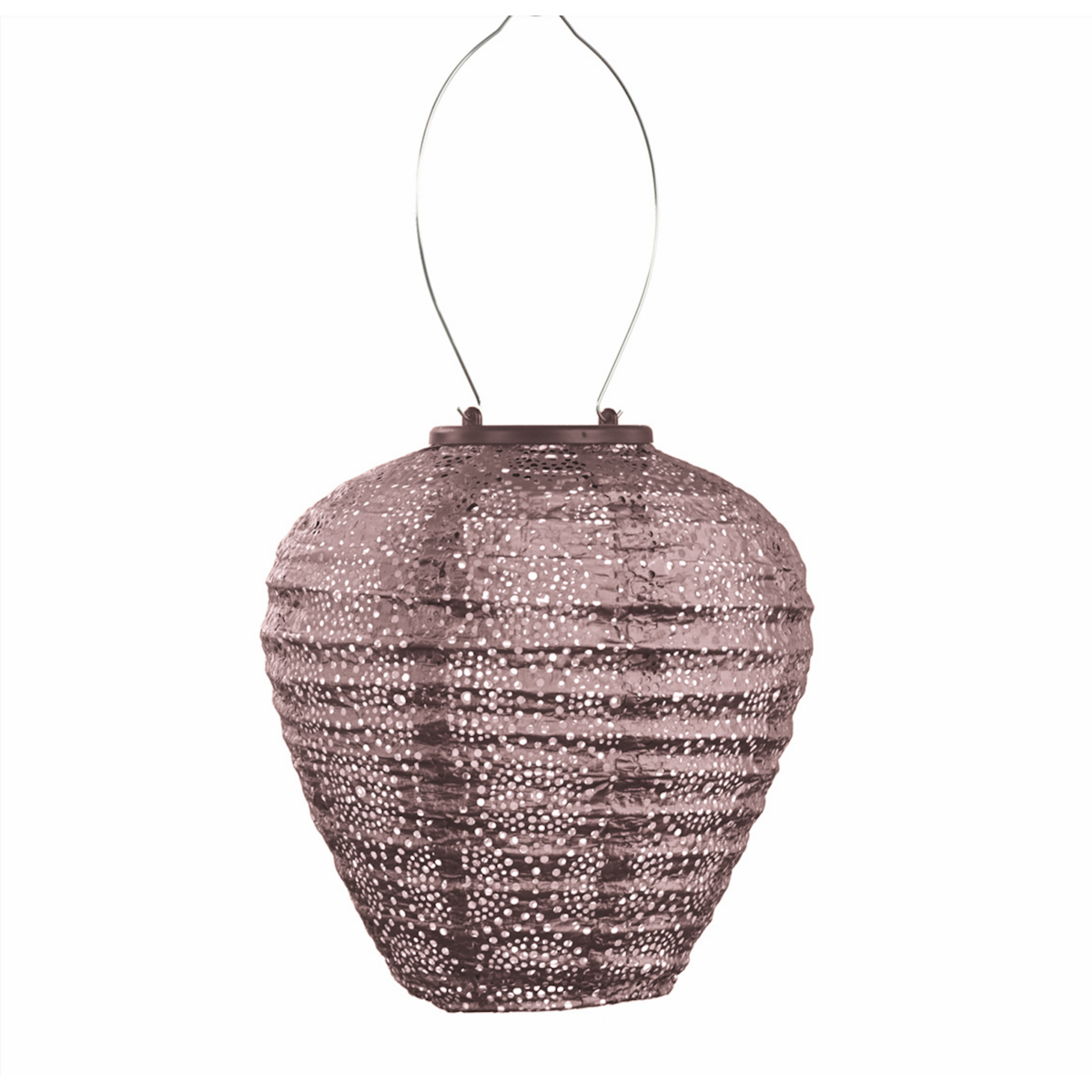 Globo Oculto Lumiz Solar Lampion - 20cm - Ciruela