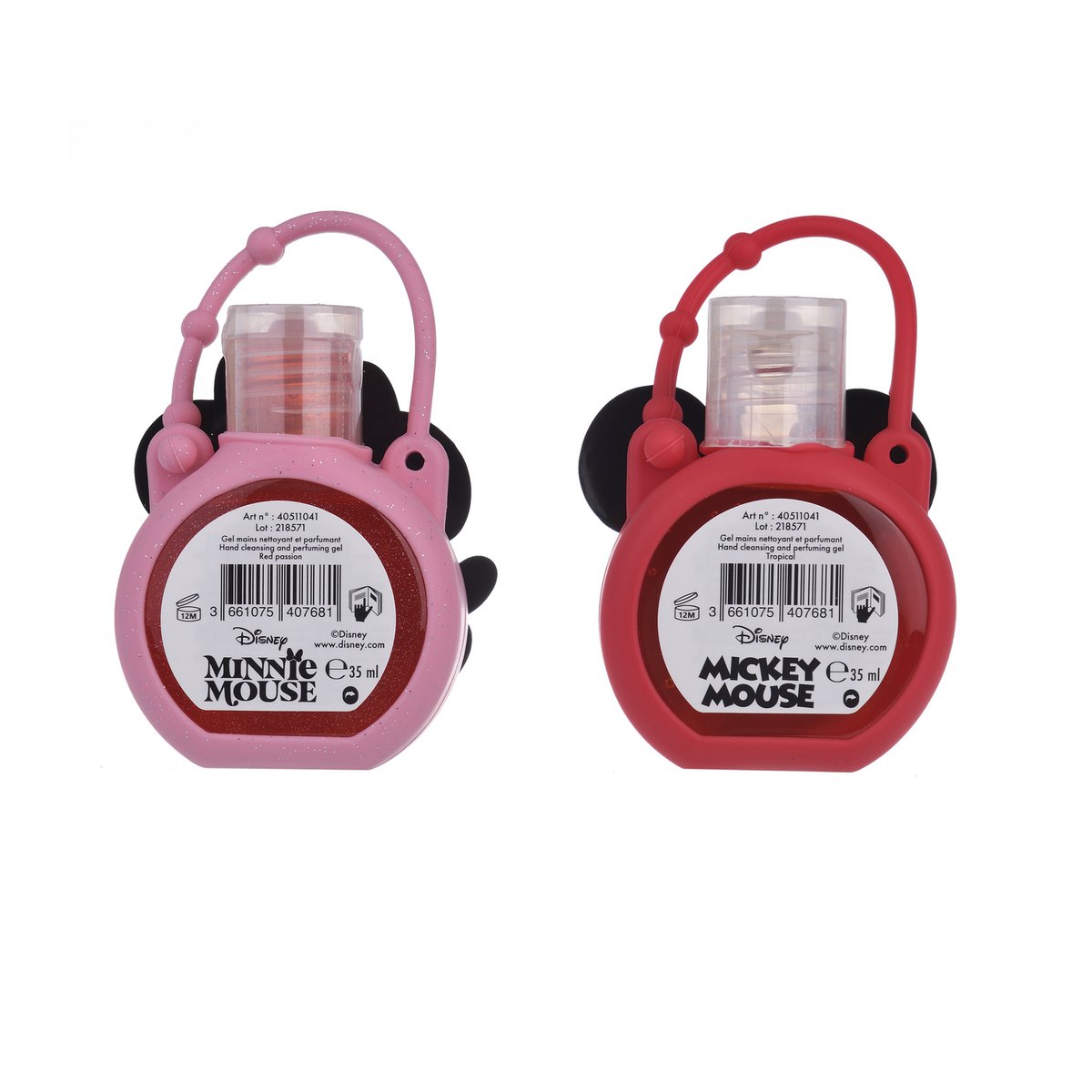 Mickey & Minnie Handreinigungsgel mit Silikonhülle – 35 ml