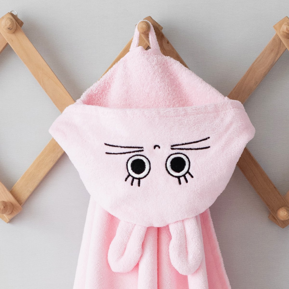 Milk&Moo Chancin Samt-Babyhandtuch mit Kapuze, 100 % Baumwolle, ultraweich, schnell trocknend