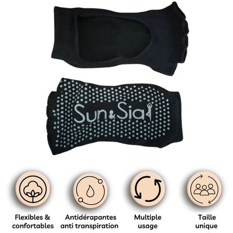 Pair of Yoga Socks – Suitable for all – One size – Flexible and Comfortable – Non-slip