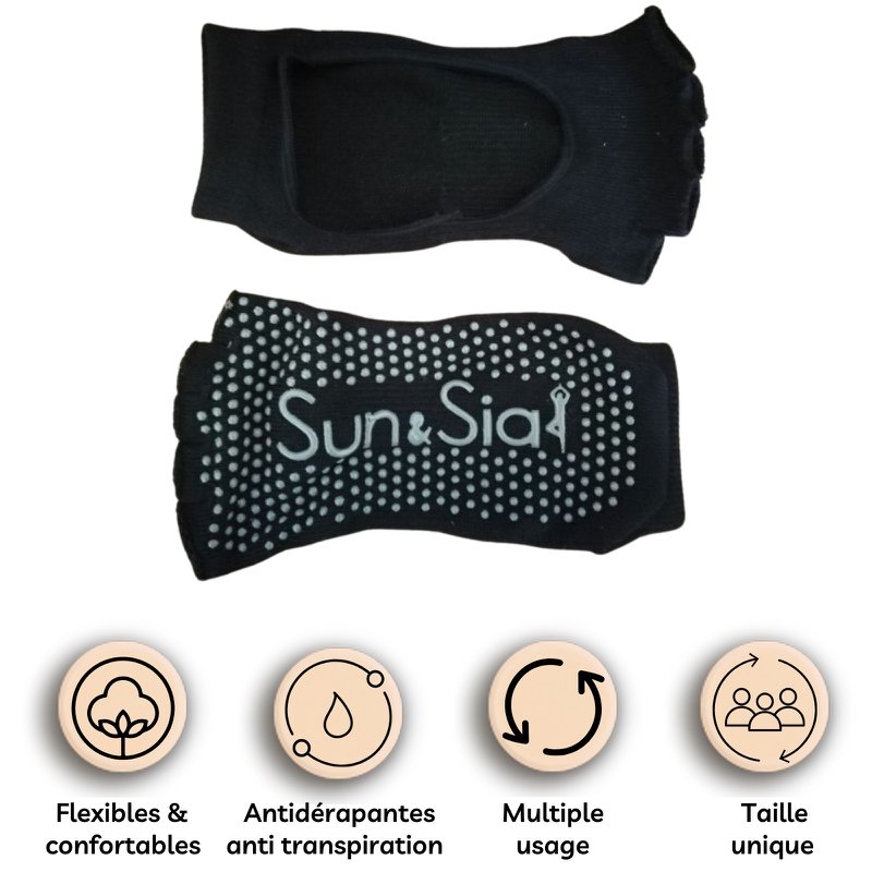 Pair of Yoga Socks – Suitable for all – One size – Flexible and Comfortable – Non-slip