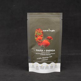 Sant'Egle Organic Food Supplement - Pausa + Energia,  Menopause, 90 cps (pack of 6)