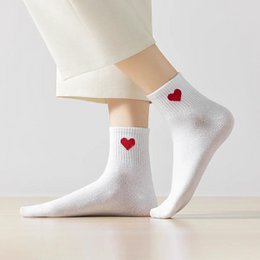 Calzini alti da donna con cuore laterale I 35-41
