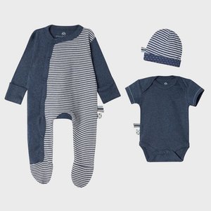 OrganicEra Organic 3 pcs Newborn Set, Indigo
