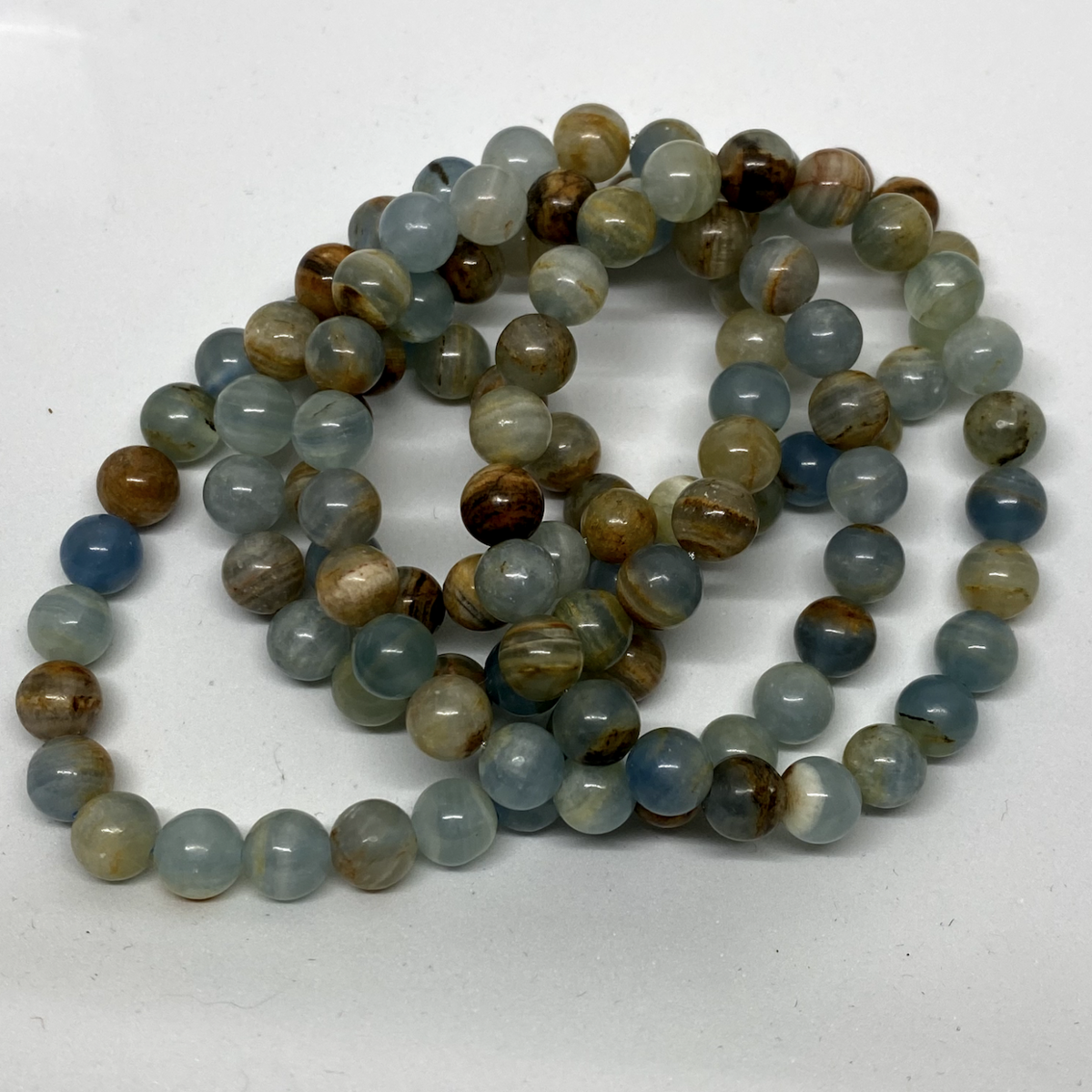 Blue Aragonite - Lithotherapy bracelet