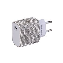 Kit de carga rápida de rehinestones plateados-20W y 40W, Tipo-C