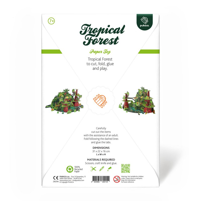 Tropical Forest Paper Toy