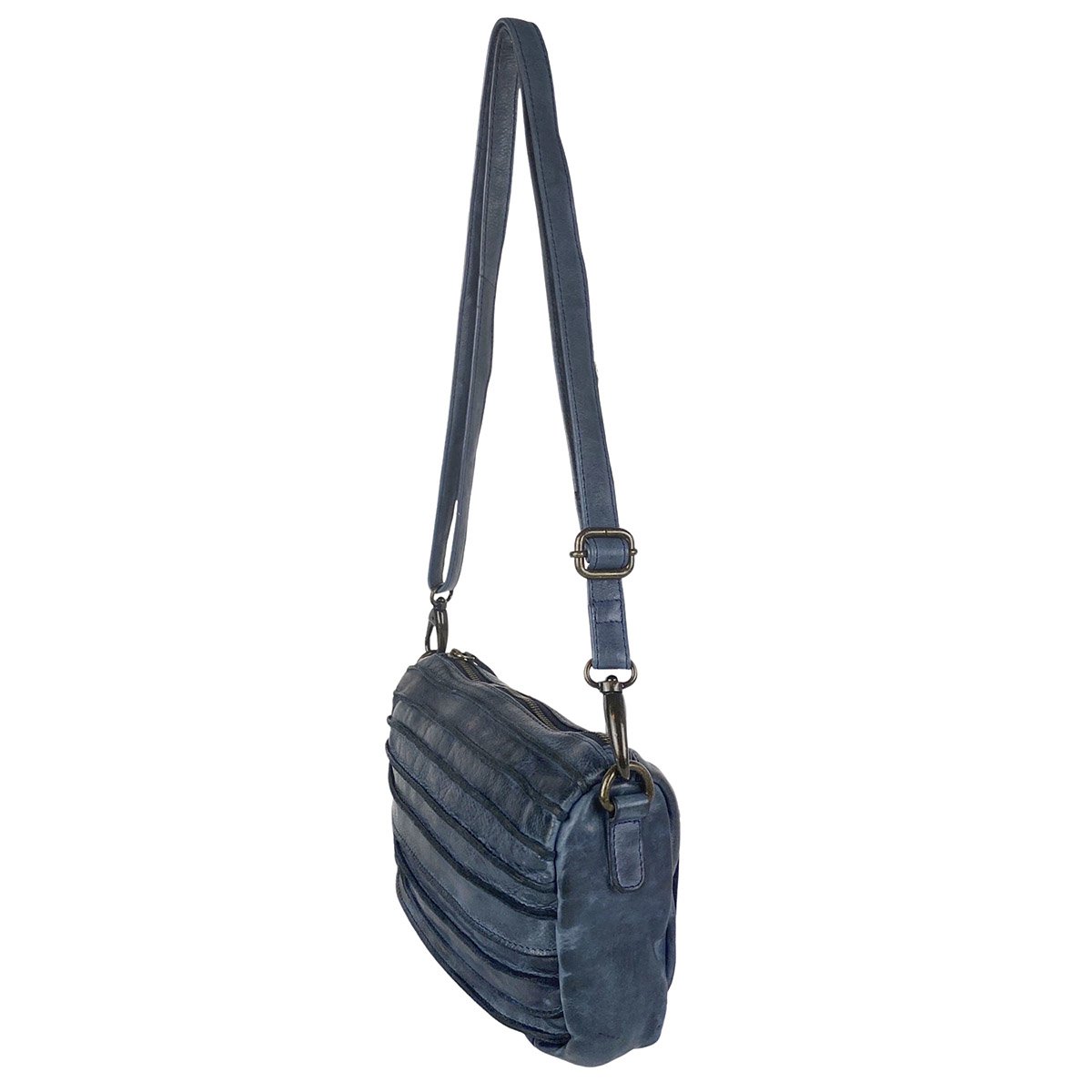 Bolso Bandolera De Mujer En Piel Lavada En 4 Colores