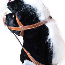 Plüschpferd Weiche schwarz - ST341