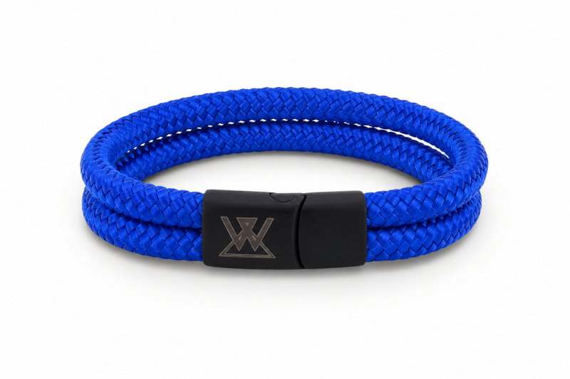 Touw armband 12mm - Caesar collectie | Editie zwart