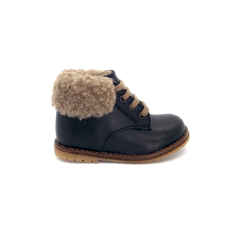 AESOP noir - Black boot with fur