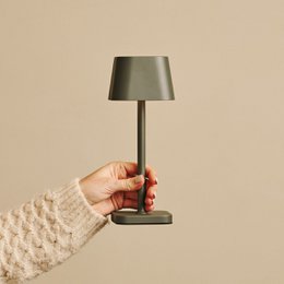 Ava Olive Green Rechargeable Table Lamp