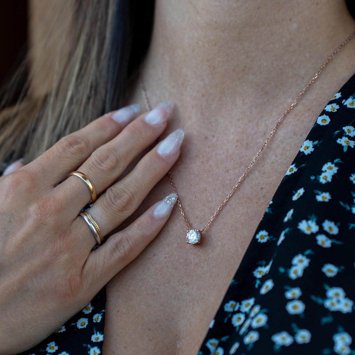 Collier femme "Zircone"