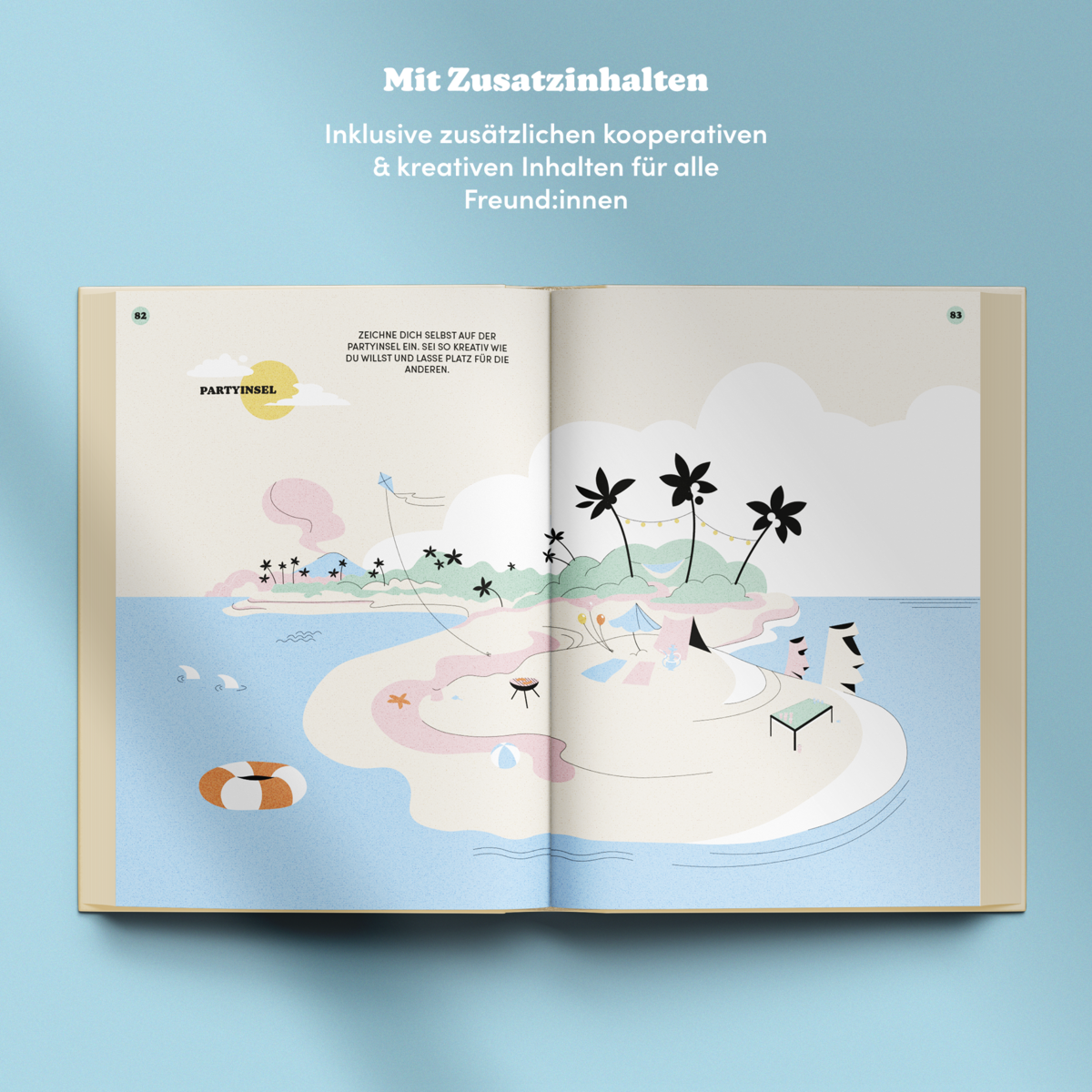 Freundebuch für Erwachsene - 100 individuelle Seiten - Platz für 30 Freunde - Top Geschenkartikel